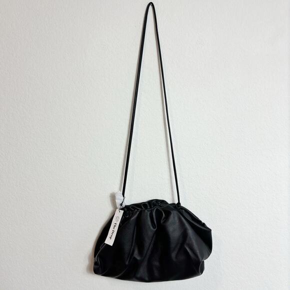THE DROP POUCH BLACK WOMEN CLUTCH SPACIOUS BAG BRAND NEW WITH TAGS - Picture 1 of 6